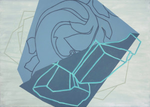 S/T (Serie Drapeados) | Óleo y grafito sobre tela | 50 x 70 cm | 2016