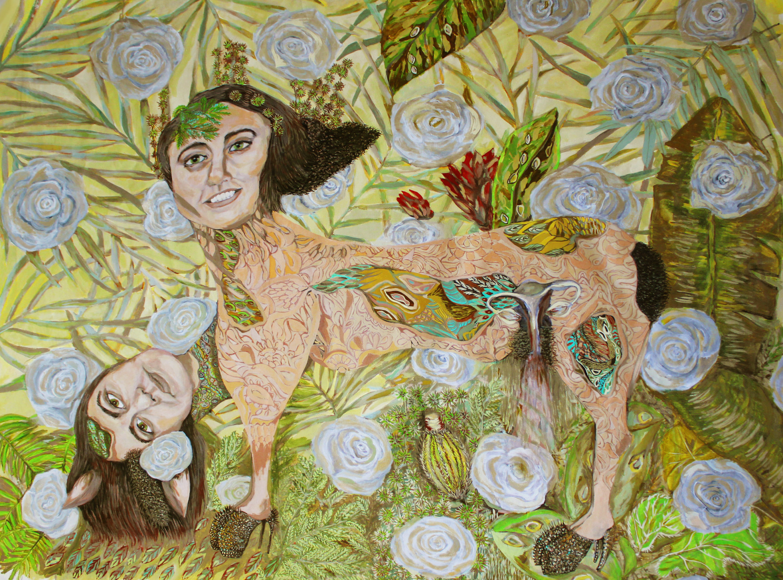 «Todo tipo de monte y mi monte» pintura, acrílicos sobre canvas, 2010 CITLALLY MIRANDA. YLONKA NACIDIT-PERDOMO | VII MUJERES MIRANDO MUJERES