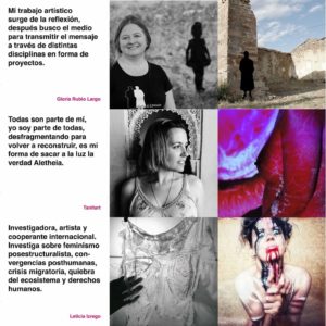 Gloria Rubio, Taniart, Leticia Izrego_Damas Juanas | Mujeres Mirando Mujeres | Oliva Cachafeiro
